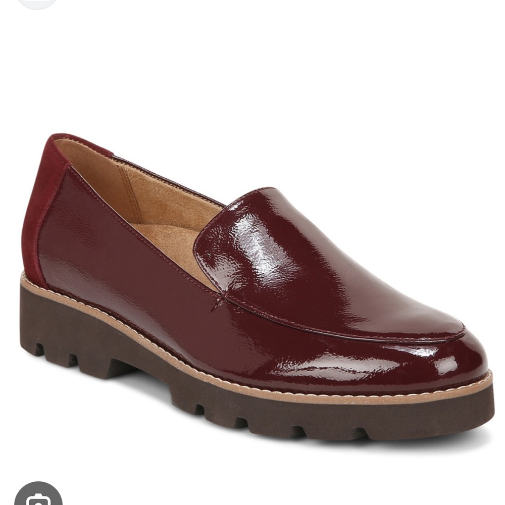 Vionic Glossy Maroon Loafers